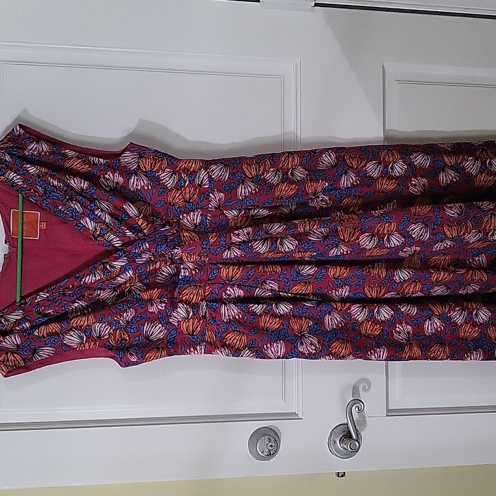 Flower Print Fit and Flare Dress